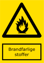 Brandfarlige stoffer - stende