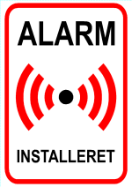 Alarm installeret