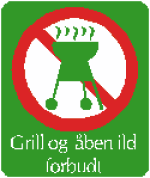 Grill/ben ild forbudt