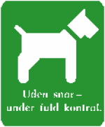 Hund uden snor under fuld kontrol