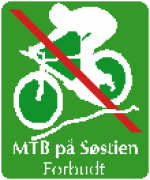 Mountainbike p sstien forbudt