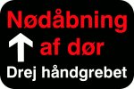 Ndbning af dr - drej hndtaget